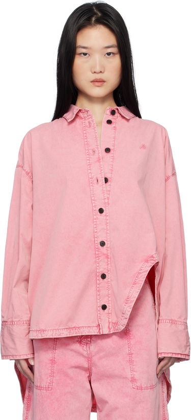 Skjorte The Attico Attico Diana Denim Shirt Lyserød | 250WCB00068 DDC098AA, 0