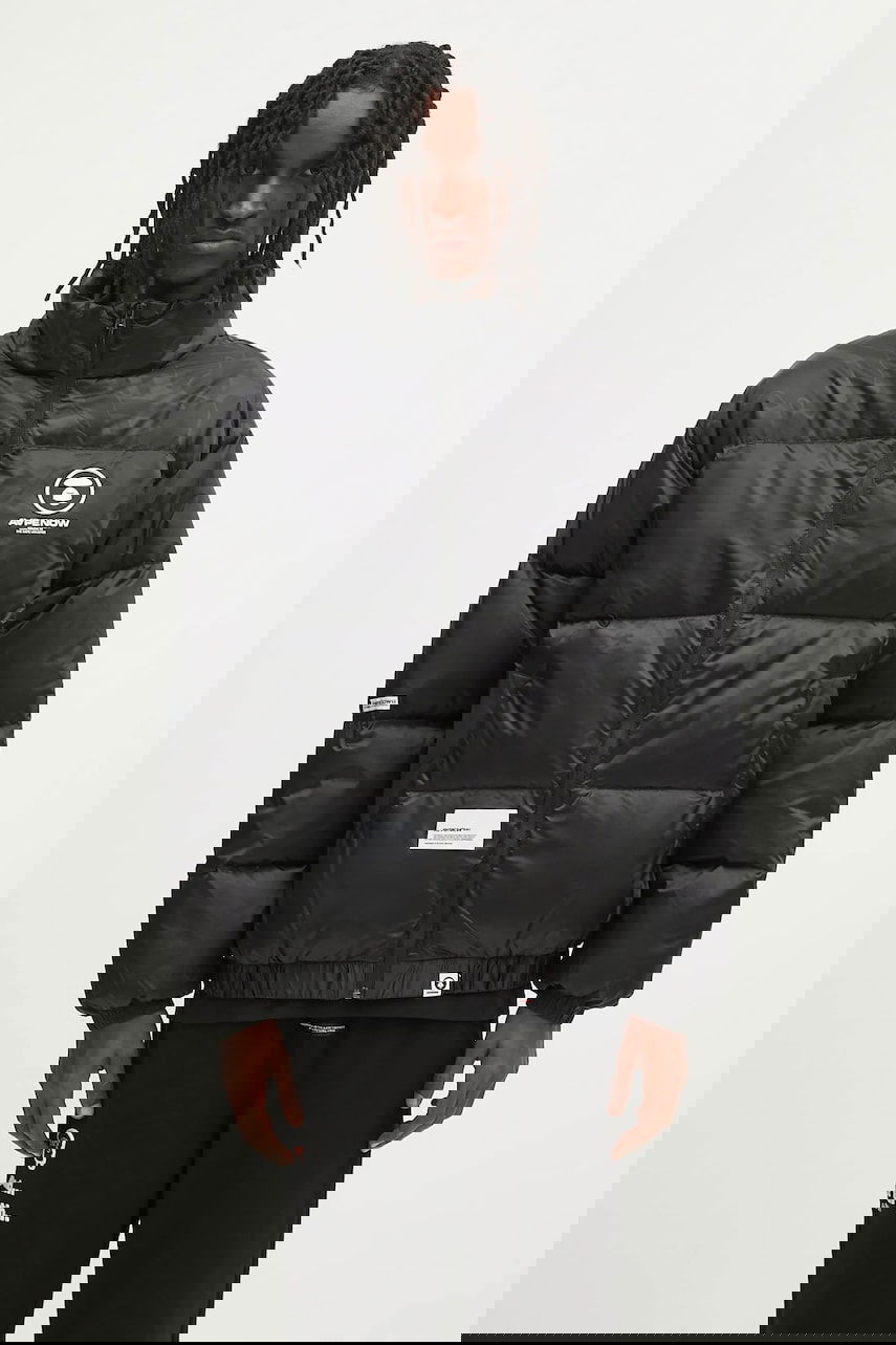 Puffer jakke AAPE by A Bathing Ape AAPE Now Down Puffer Jacket Sort | AAPDNM7595XXN, 0