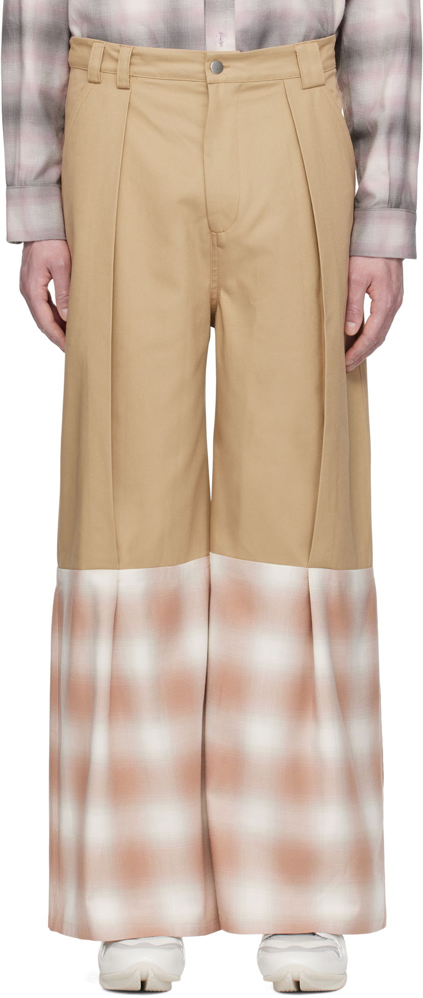Bukser Collina Strada Collina Strada Cedar Wide Leg Trousers Beige | XX6045