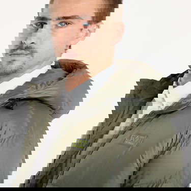 Puffer jakke Emporio Armani Mountain Polar Big Logo Hooded Puffer Jacket Grøn | 7M000694AF15956U8142, 1