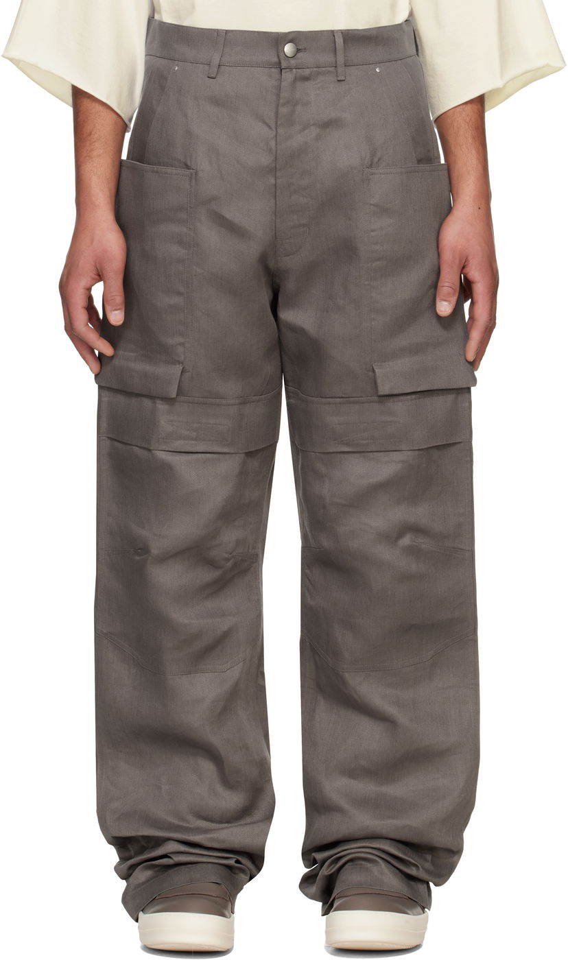 Cargo bukser Rick Owens Rick Owens Hollywood Stefan Cargo Pants Grå | RU01E5346 TWL