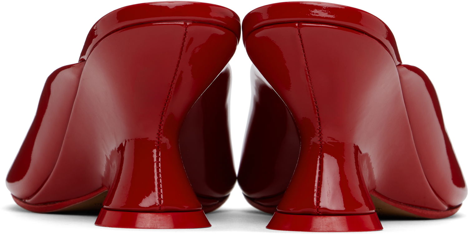 Tilbehør Dries Van Noten Dries Van Noten Open-Toe Leather Mules Rød | WS251-1561-189, 1