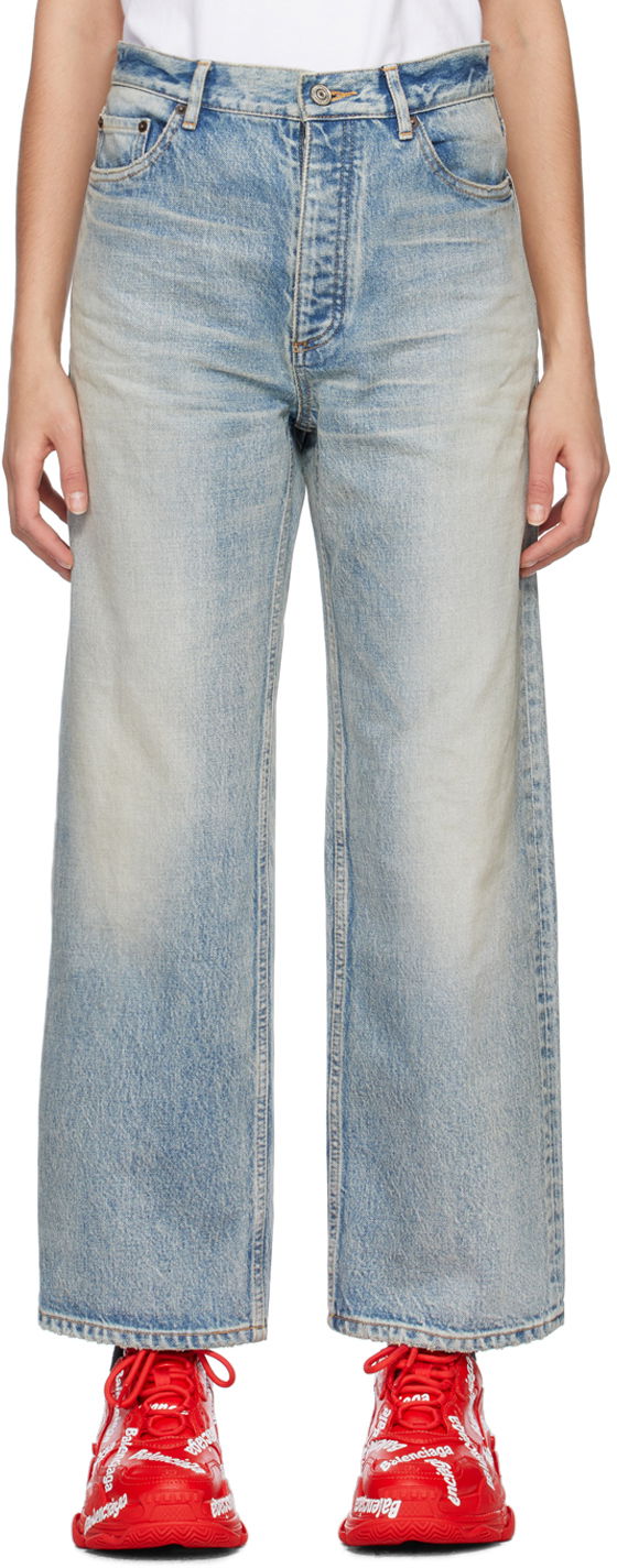 Jeans Balenciaga Ankle Cut Blå | 724725 TJW79, 0