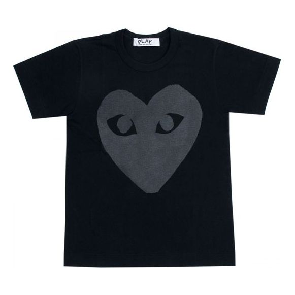 T-shirt Comme des Garçons Large Short Sleeve Heart Logo T-Shirt Sort | AZ-T189-051-1, 0
