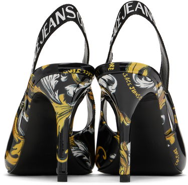 Sneakers og sko Versace Versace Jeans Couture Chain Couture Scarlett Slingback Heels Sort | E78VA3S52_EZS366, 1