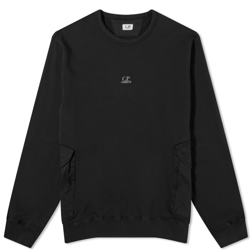 Sweatshirt C.P. Company Pocket Crew Sweat Sort | 16CMSS248A-110039M-999