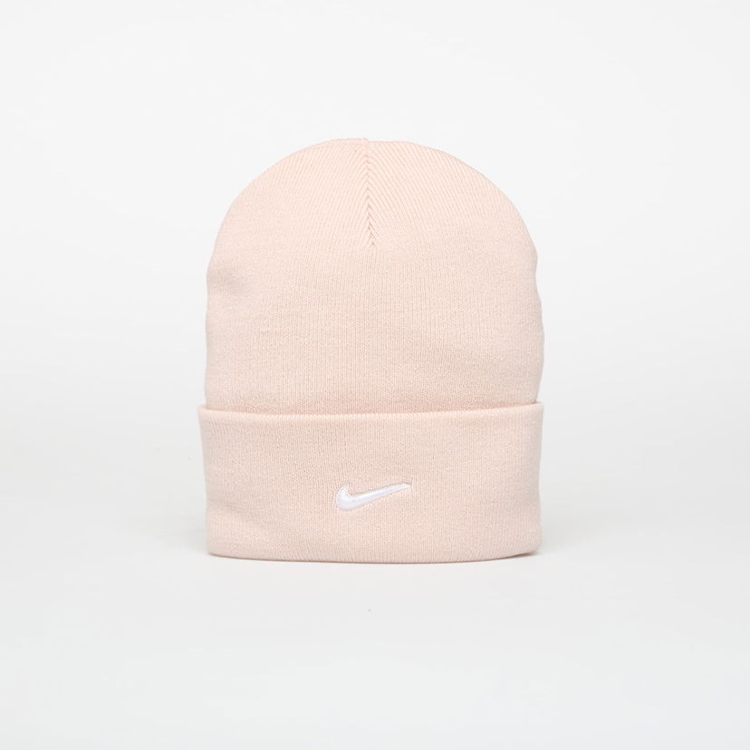 Beanie Nike Knitted Beanie Peak Swoosh Lyserød | HF0187-667