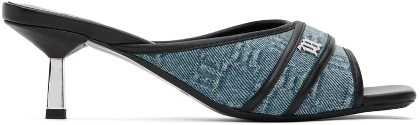Tilbehør MISBHV MISBHV Sasha Slip-On Heeled Sandals Blå | 240BW903