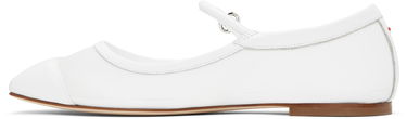 Tøj Aeyde Aeyde Uma Mesh Toe-Cap Ballerina Flats Hvid | A11-FL-RKLS08FL181-SS25-1020-007, 2