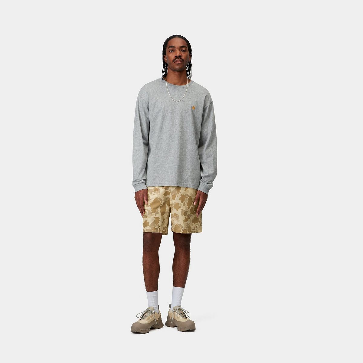 Badetøj Carhartt WIP Carhartt WIP Slater Camo Swim Trunks Beige | I035063_4, 1