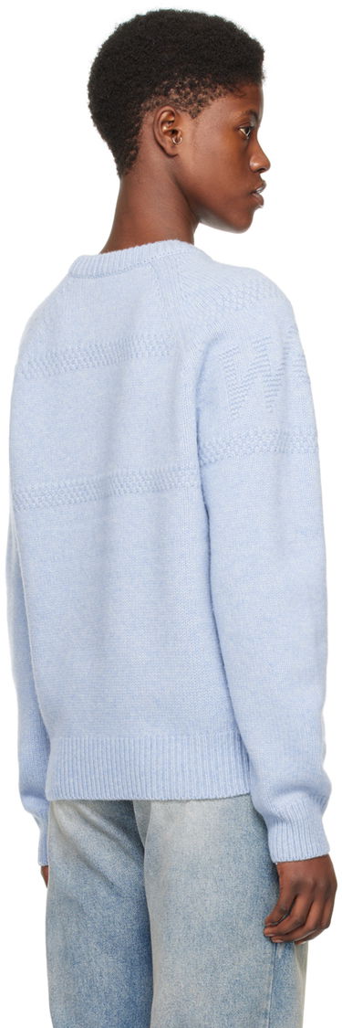 Sweater We11done Jacquard Sweater Blå | WD-KT0-24-616-U-SK, 2