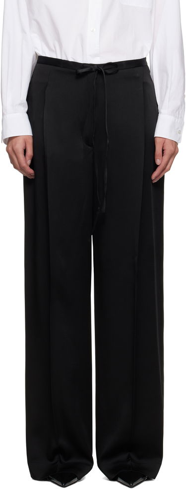 Bukser Róhe Relaxed Drawstring Satin Trousers Sort | 416-30-125, 0