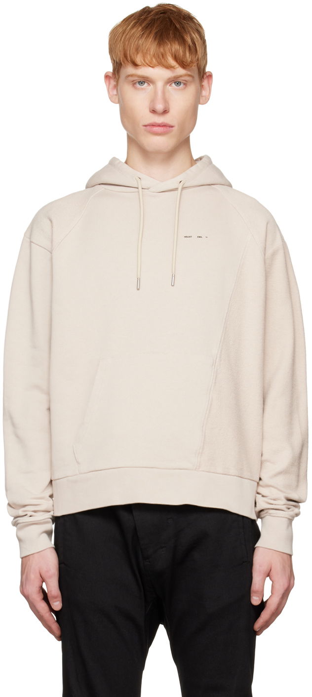 Sweatshirt HELIOT EMIL Phylum Hoodie Beige | HE_M_08_033_C03_ST18