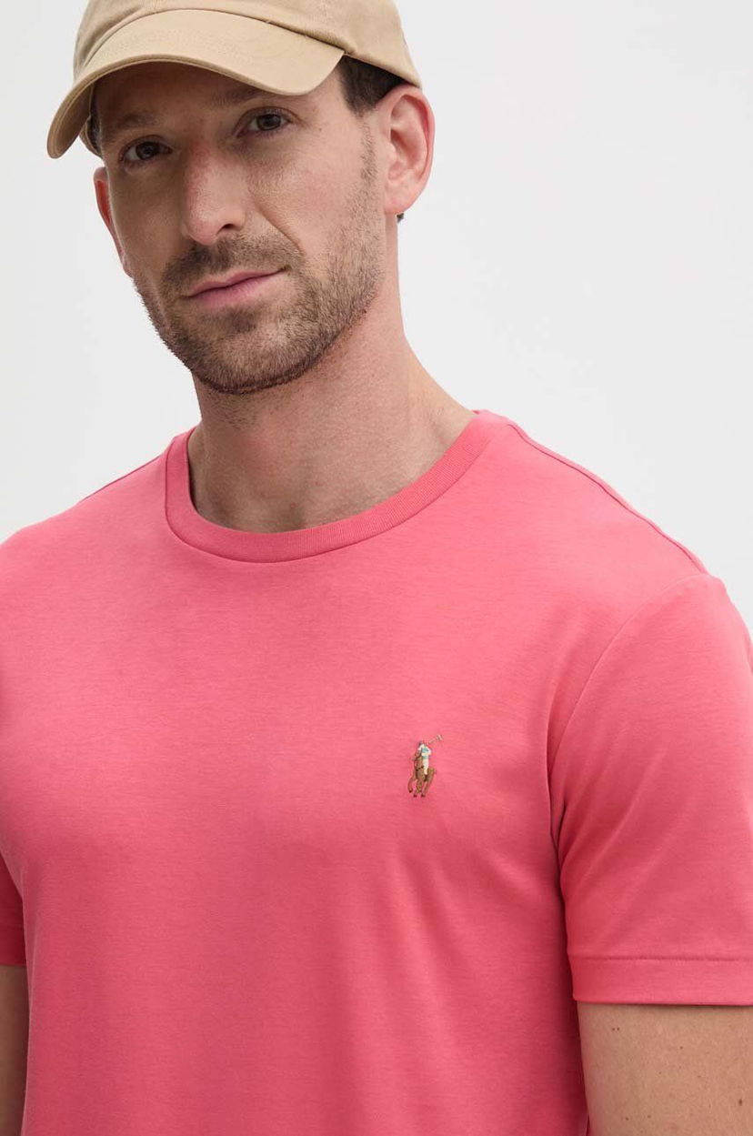 T-shirt Polo by Ralph Lauren Red Cotton T-Shirt Lyserød | 710740727