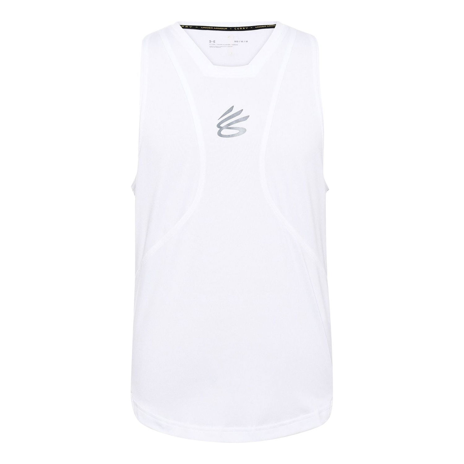 Tanktop Under Armour Curry Performance Tank Hvid | 1362587-100, 0