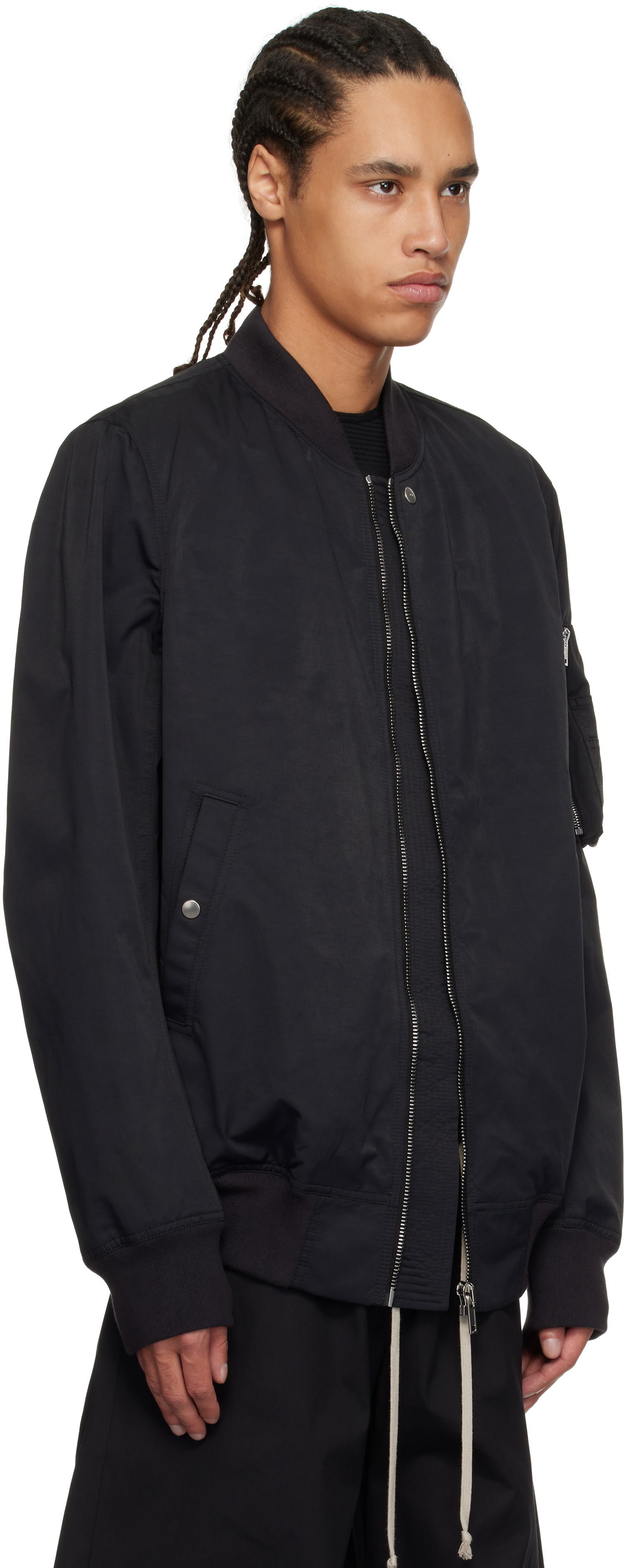 Bomberjakke Rick Owens Rick Owens DRKSHDW Hollywood Classic Flight Bomber Jacket Sort | DU01E3774 MU, 1