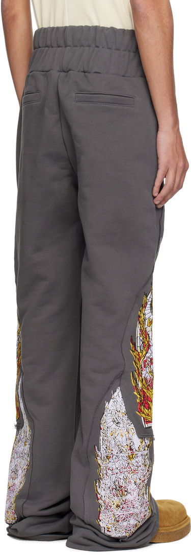 Joggingbukser Who Decides War Who Decides War Triple Flame Glass Sweatpants Grå | 1121110021SS25, 2