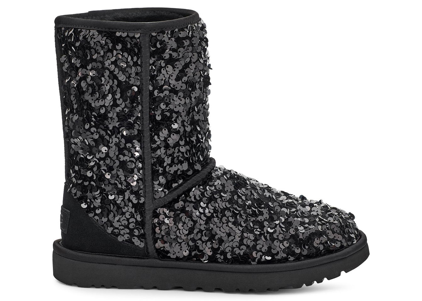 Sneakers og sko UGG Short Chunky Sequin Boot Sort | 1130650-BLK, 0