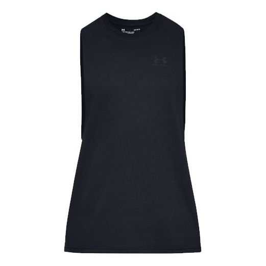 Tanktop Under Armour Sportstyle Left Chest Cut-Off Tank Top Sort | 1329286-001, 0