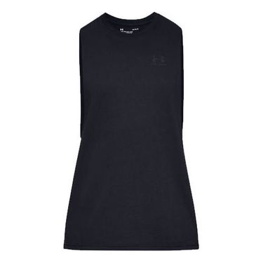 Tanktop Under Armour Sportstyle Left Chest Cut-Off Tank Top Sort | 1329286-001, 0
