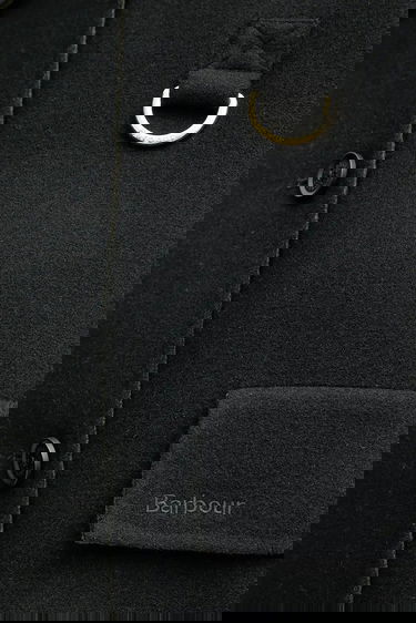 Jakke Barbour Barbour Leonie Oversized Wool Jacket Sort | LOS0077, 4