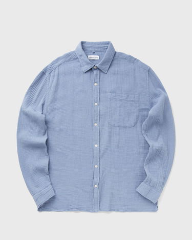 Skjorte Edmmond Studios Gauze Snap Shirt Blå | 125-10-08540, 0