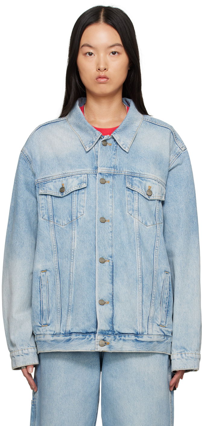 Jakke Marc Jacobs Marc Jacobs 'The Denim Trucker' Jacket Blå | 2P3RJC009D01, 0