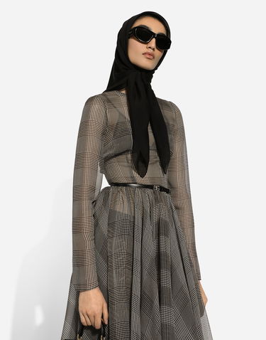 Kjole Dolce & Gabbana Calf-length Circle Skirt With Glen Plaid Print Flerfarvet | F6JGNTIS1WDHH5GW, 3