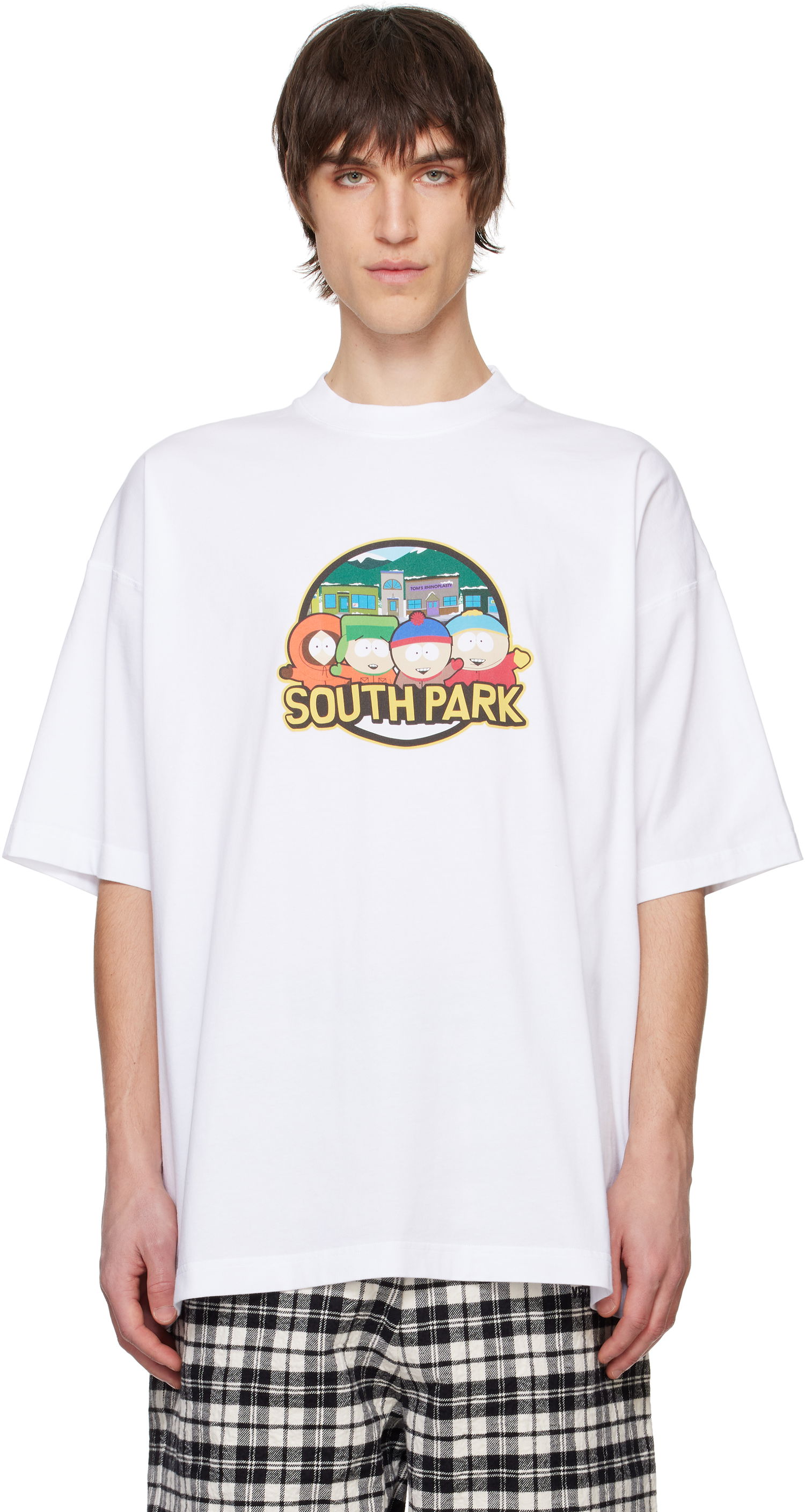 T-shirt VETEMENTS Vetements 'South Park' Oversized T-Shirt Hvid | UA66TR610W, 0