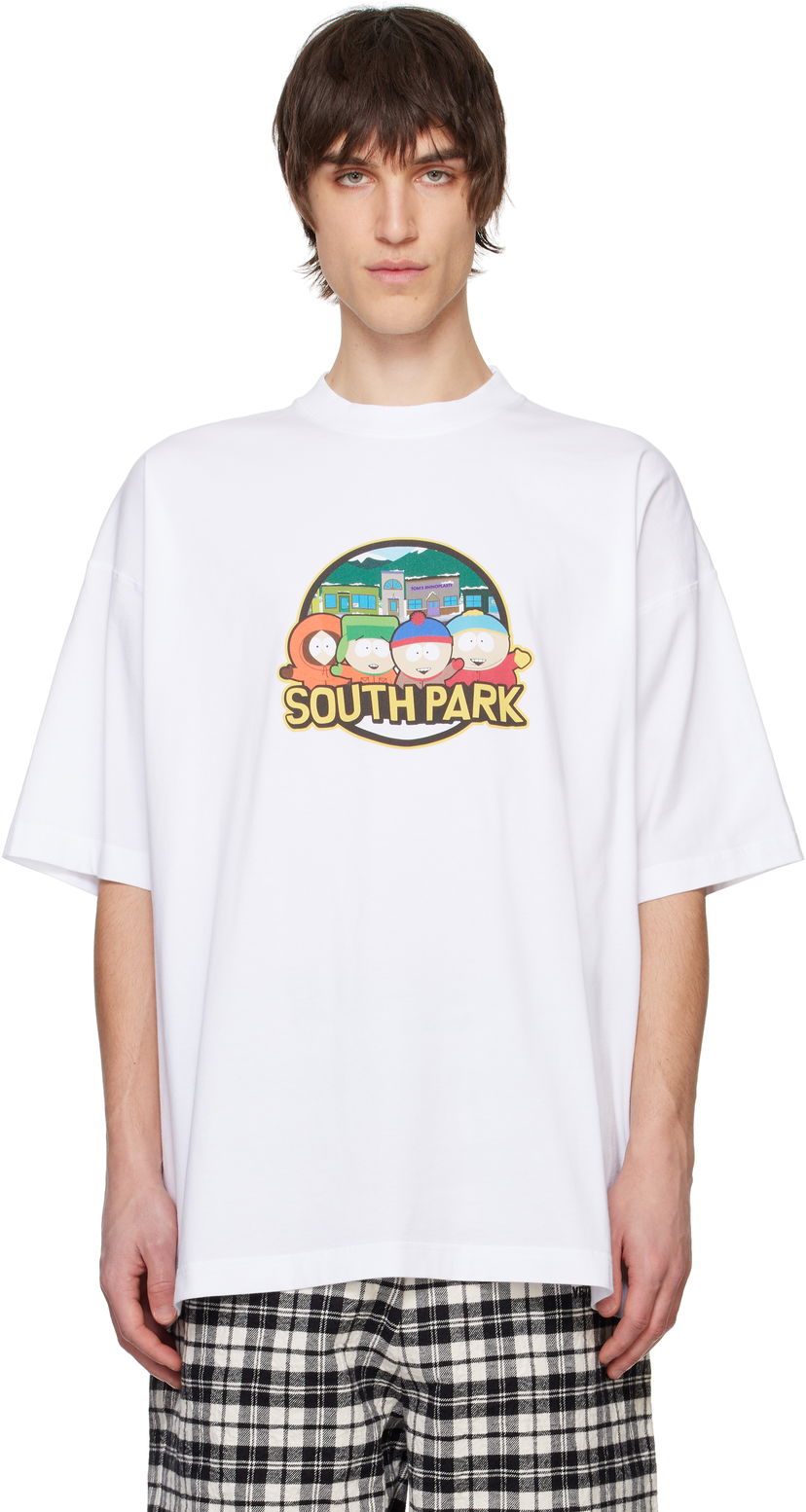T-shirt VETEMENTS Vetements 'South Park' Oversized T-Shirt Hvid | UA66TR610W
