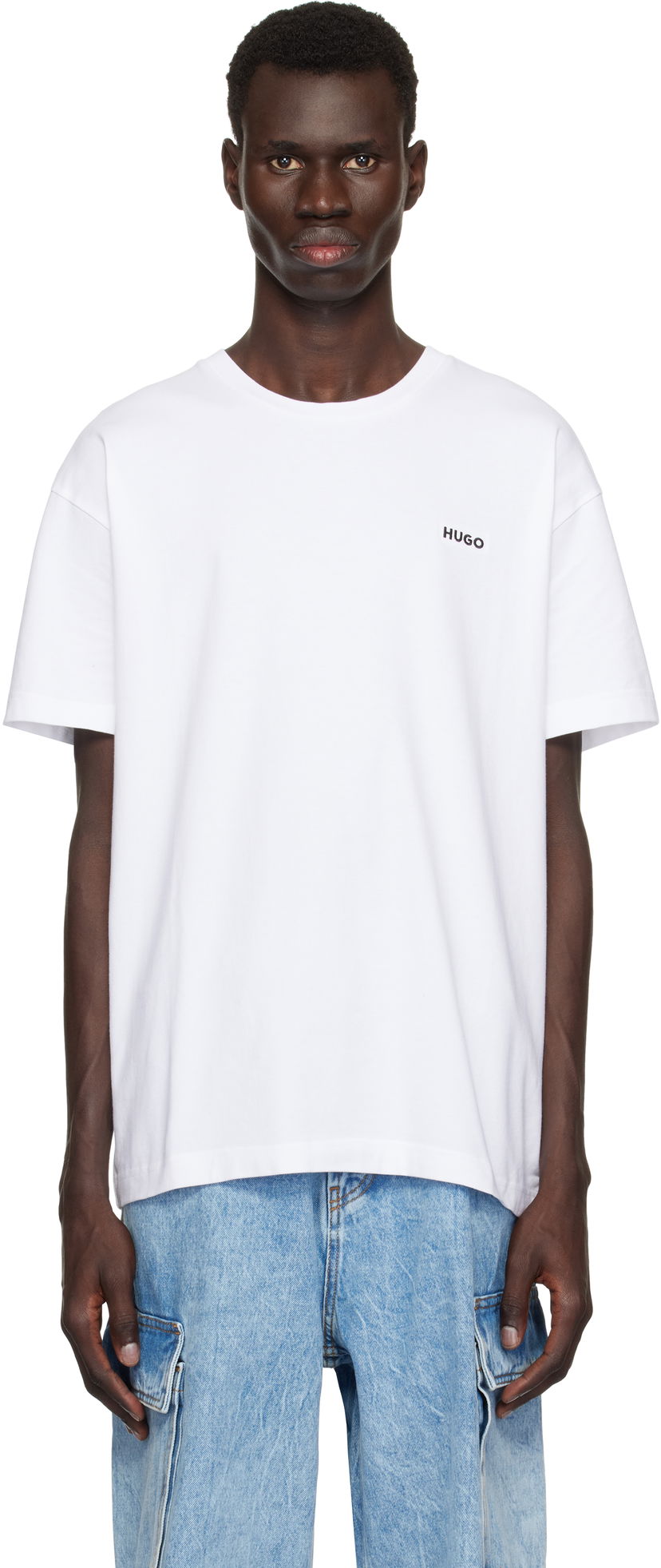 T-shirt BOSS Stretch Cotton T-Shirt by HUGO Hvid | 50535773