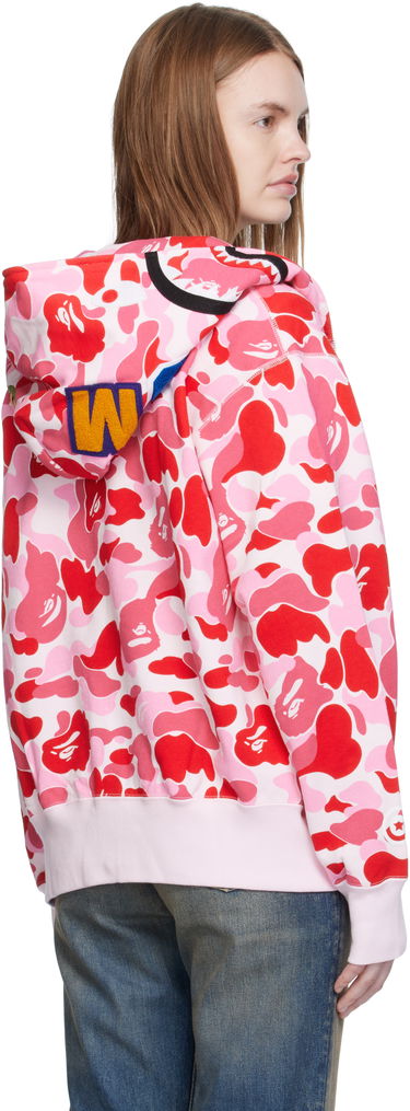 Sweatshirt BAPE A Bathing Ape ABC Camo Shark Full Zip Hoodie Lyserød | 001ZPL302003L, 2