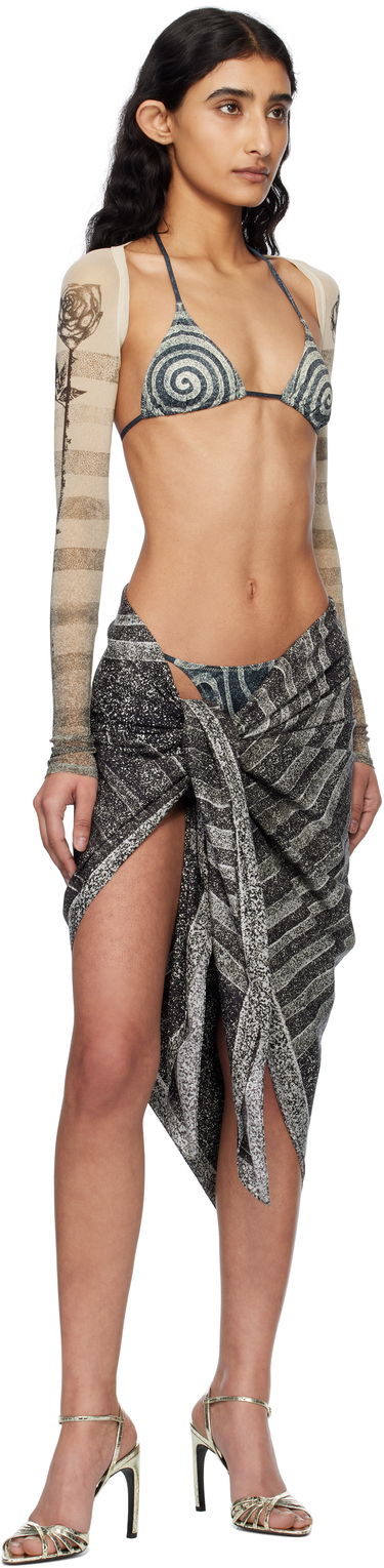 Badetøj Jean Paul Gaultier Jean Paul Gaultier 'The Tattoo Marinière' Print Cardigan Flerfarvet | 25/34-F-TO276-T585-030030, 3