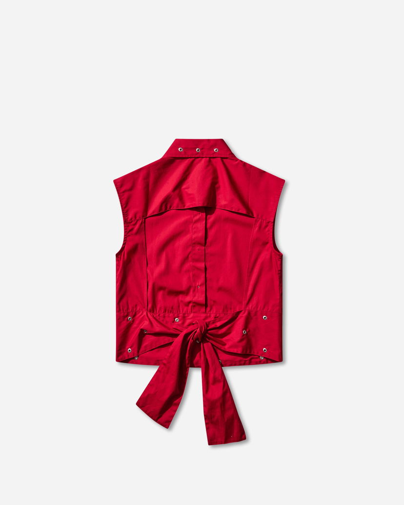 Vest OUR LEGACY Girdle Tie-Back Vest Rød | W4252GLR 001