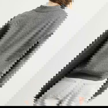 Polo skjorte Samsoe Samsoe Sadory Long Sleeve Polo Top Grå | F25400107-CLR001804, 3