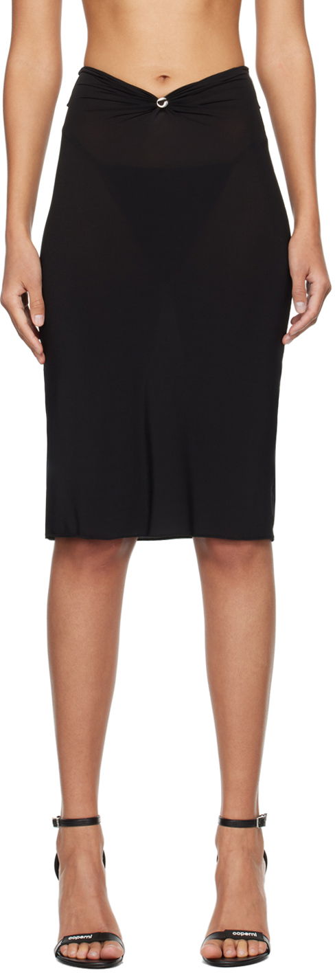 Nederdel Coperni Coperni Midi Triangle Skirt Sort | COPJ55568