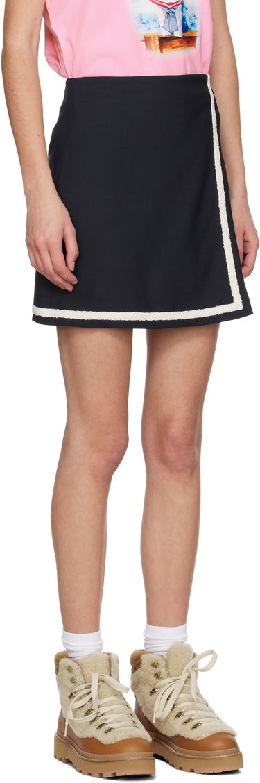 Nederdel MSGM MSGM Mini Skirt Sort | 3841MDD16 257127, 1