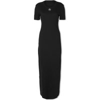 Kjole Marine Serre Organic Cotton Rib Tube Dress Sort | WDR057-BK99, 1