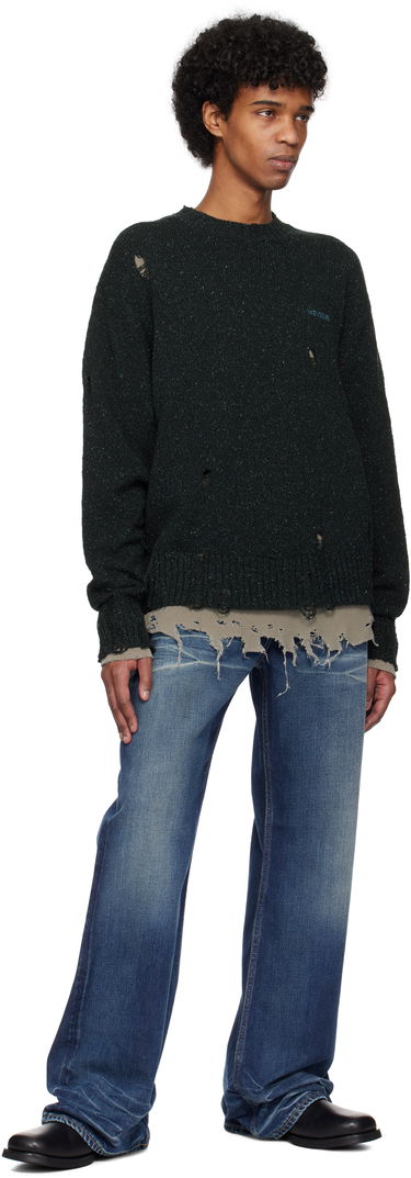 Sweater We11done We11done Grunge Knit Sweater Grøn | WD-KT0-25-621-U-NV, 3