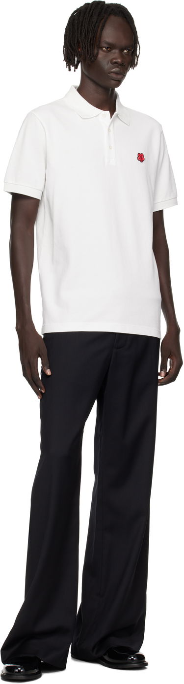 Polo skjorte KENZO Kenzo Paris 'Boke Flower' Slim Fit Polo Hvid | FF65PO1534PU, 3