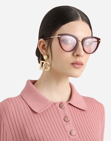 Solbriller Dolce & Gabbana Dolce & Gabbana DNA Cat Eye Sunglasses Bourgogne | VG4492VP1P59V000, 1