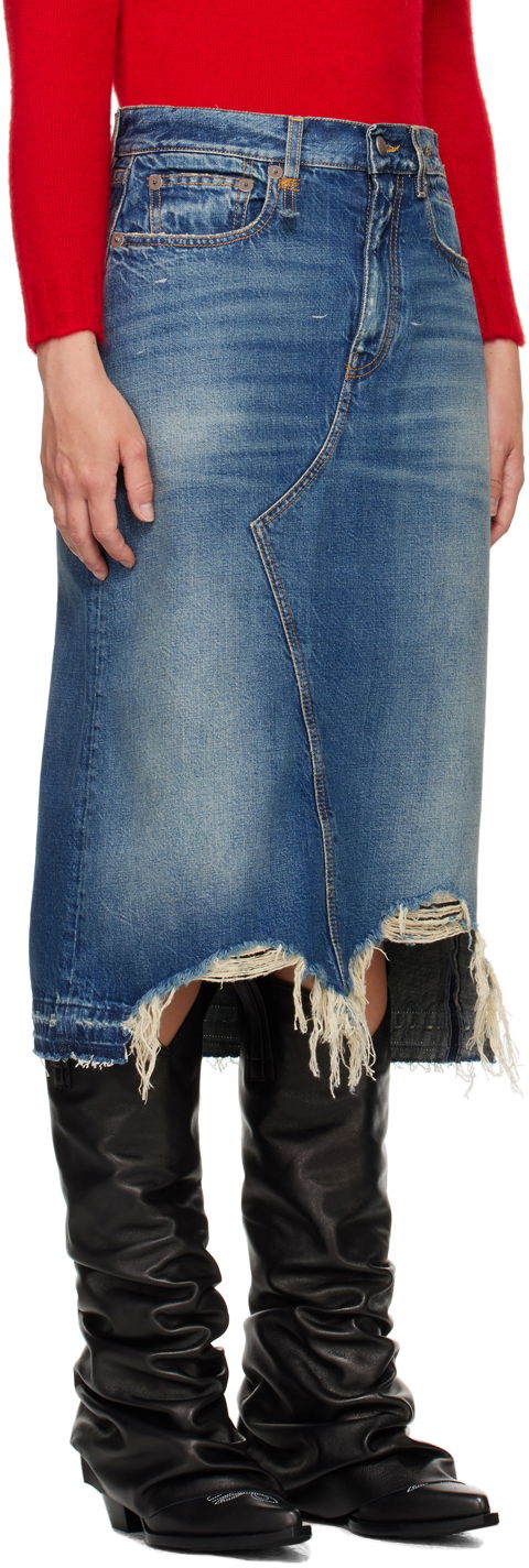 Nederdel R13 R13 Jesse Denim Midi Skirt Blå | R13WD100-D216B, 1