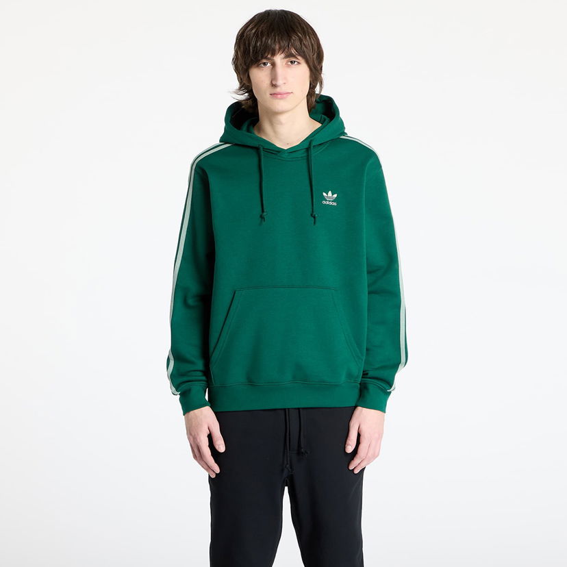 Sweatshirt adidas Originals Adicolor Classics 3-Stripes Hoodie Grøn | JP1001