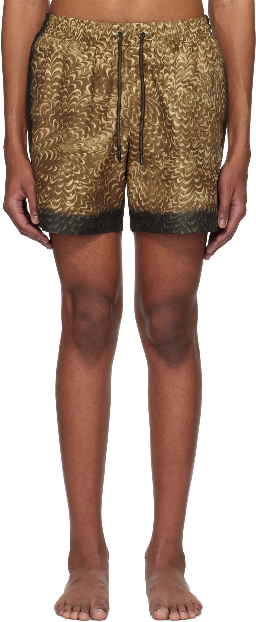 Badetøj Dries Van Noten Dries Van Noten Printed Swim Shorts Brun | 251-022500-1434