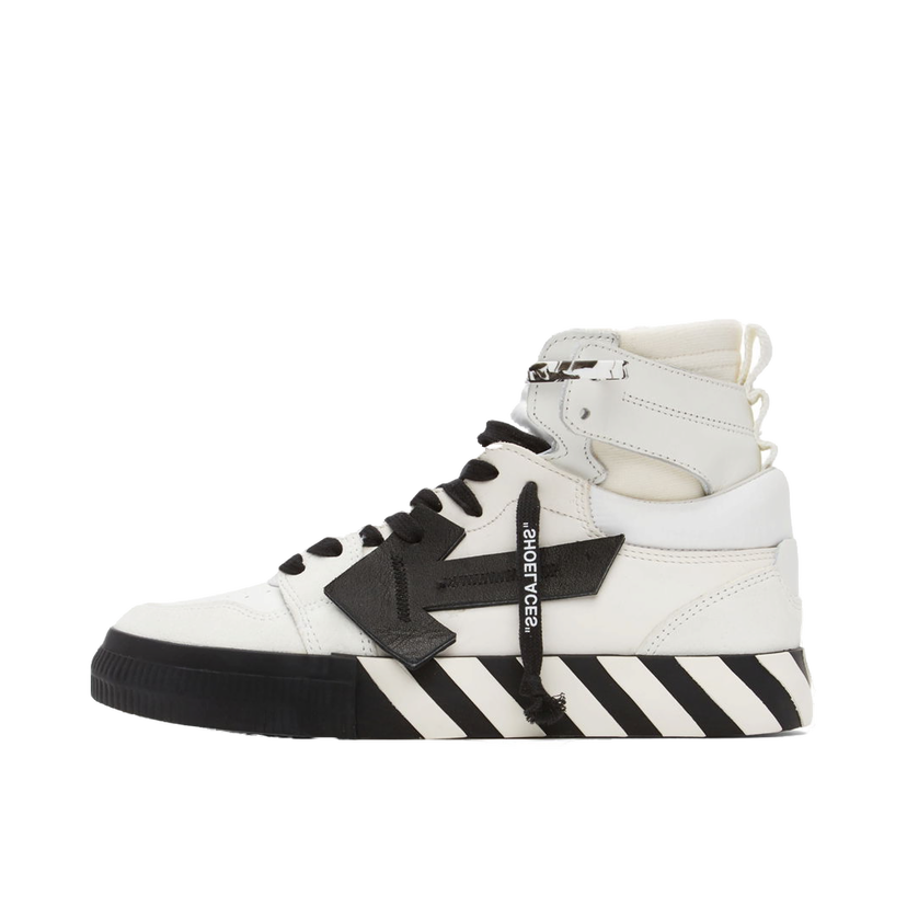 Sneakers og sko Off-White High Top Vulcanized Leather Hvid | OMIA225F21LEA0010110