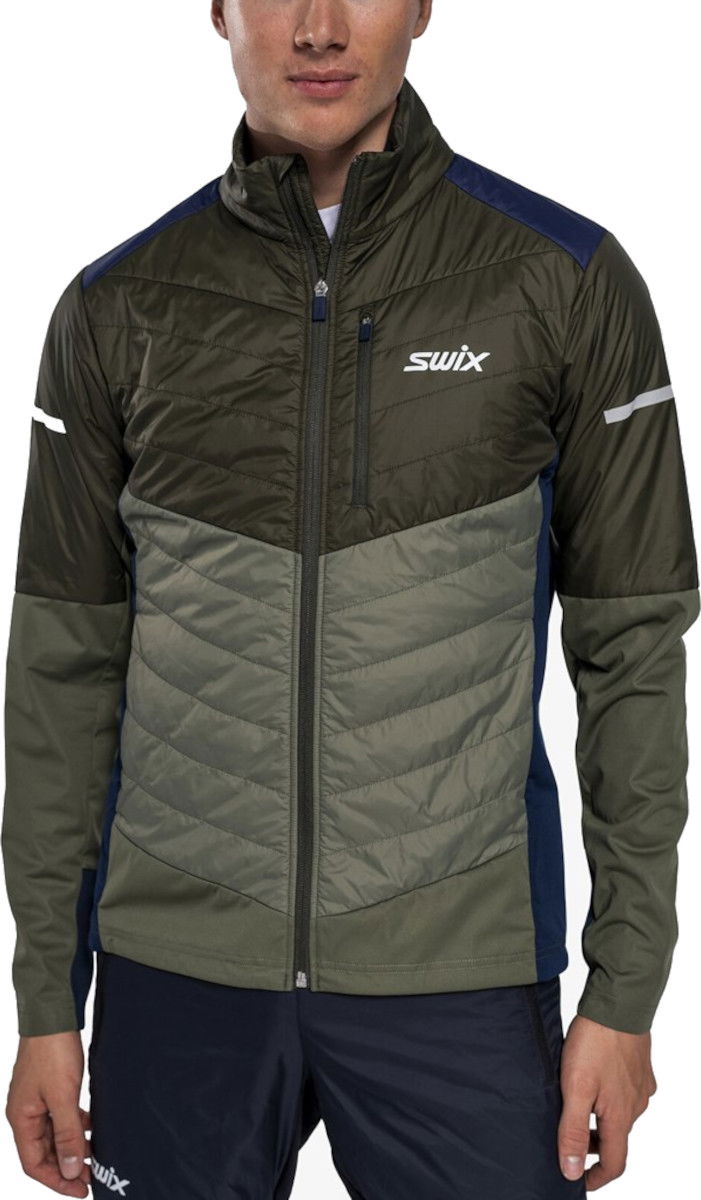 Puffer jakke SWIX Dynamic Hybrid Insulated Jacket Grøn | 10081-23-48101