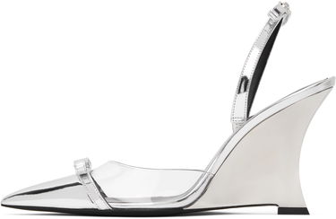 Sneakers og sko Versace Metallic Wedge Heels with Ribbon Strap Metalisk | 1016194_1A10007_2T08P, 2