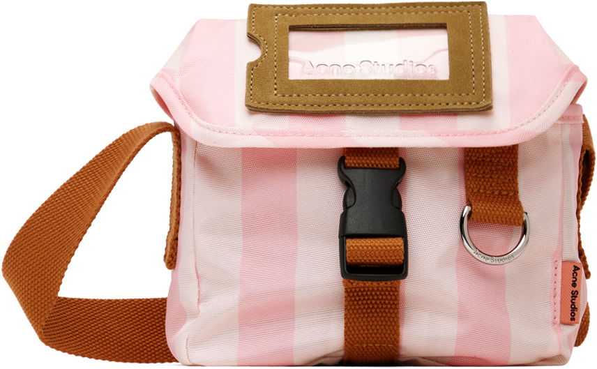 Skuldertaske Acne Studios Mini Messenger Bag Lyserød | C10199-, 0