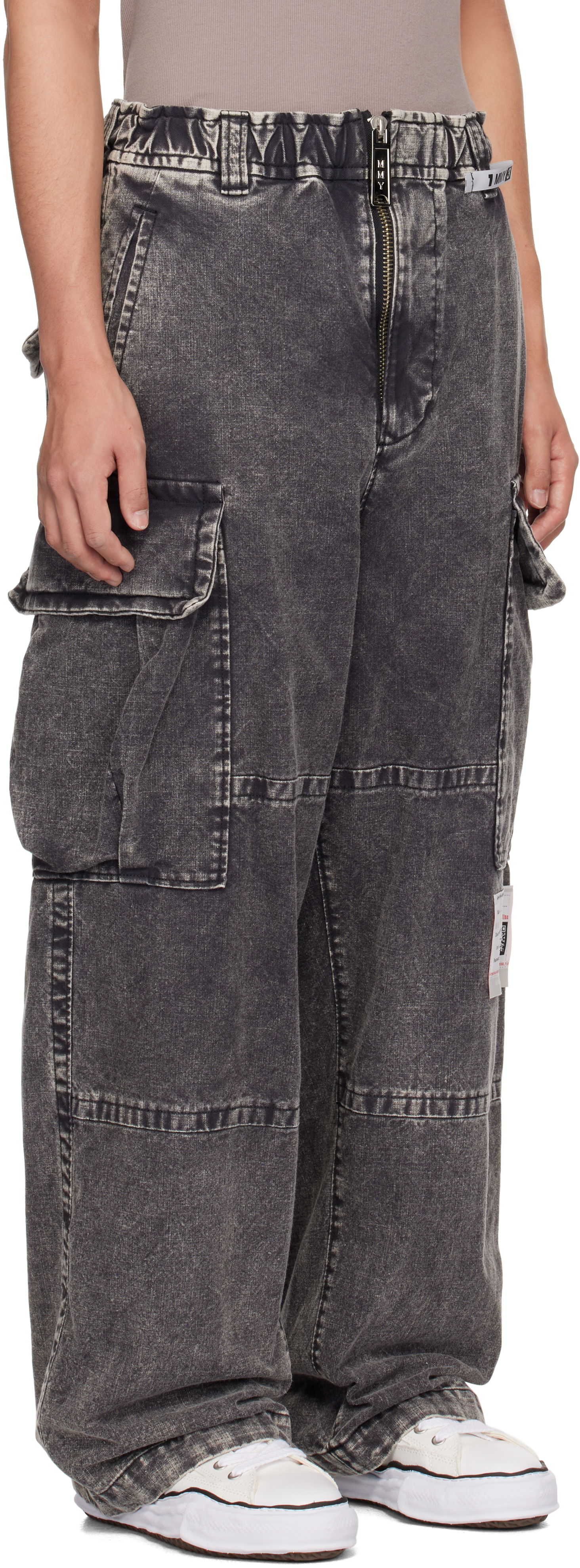 Cargo bukser Maison MIHARA YASUHIRO Maison MIHARA YASUHIRO Military Cotton Cargo Pants Grå | A13PT055, 1