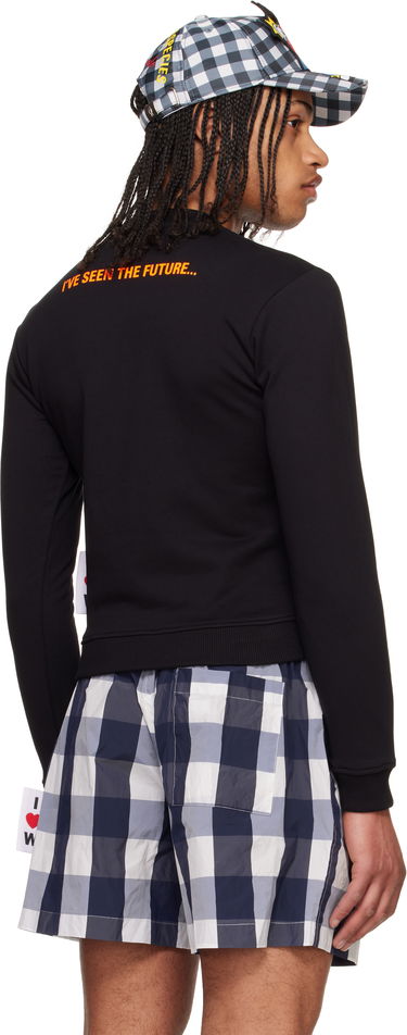 Sweatshirt Walter Van Beirendonck Walter Van Beirendonck Smile Sweatshirt Sort | 8008, 2